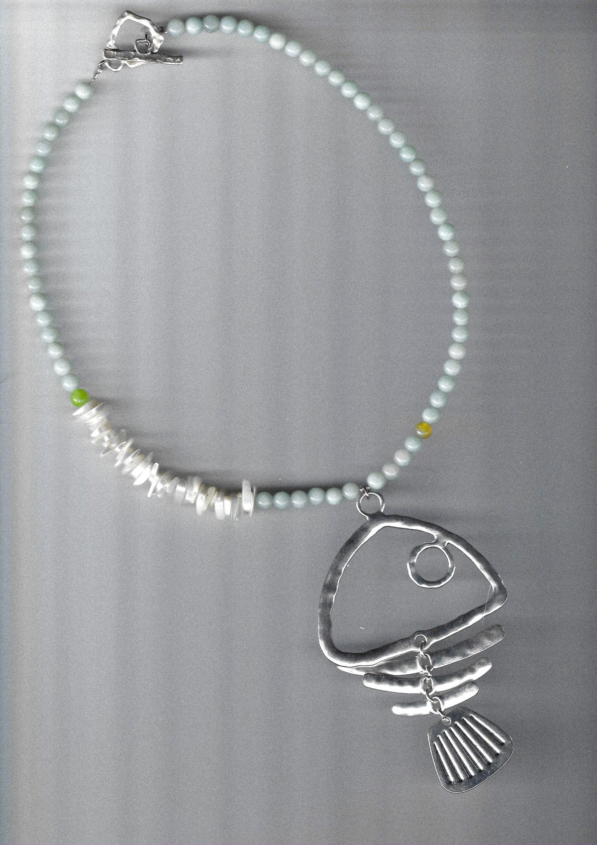 Blue Fish Pendant Necklace