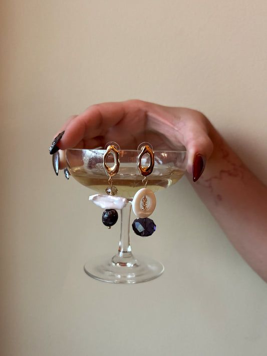 Smokey Aubergine Earrings