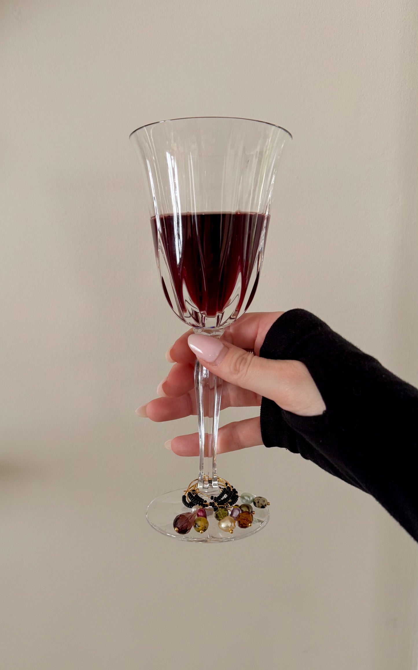 Gold Wine Charms