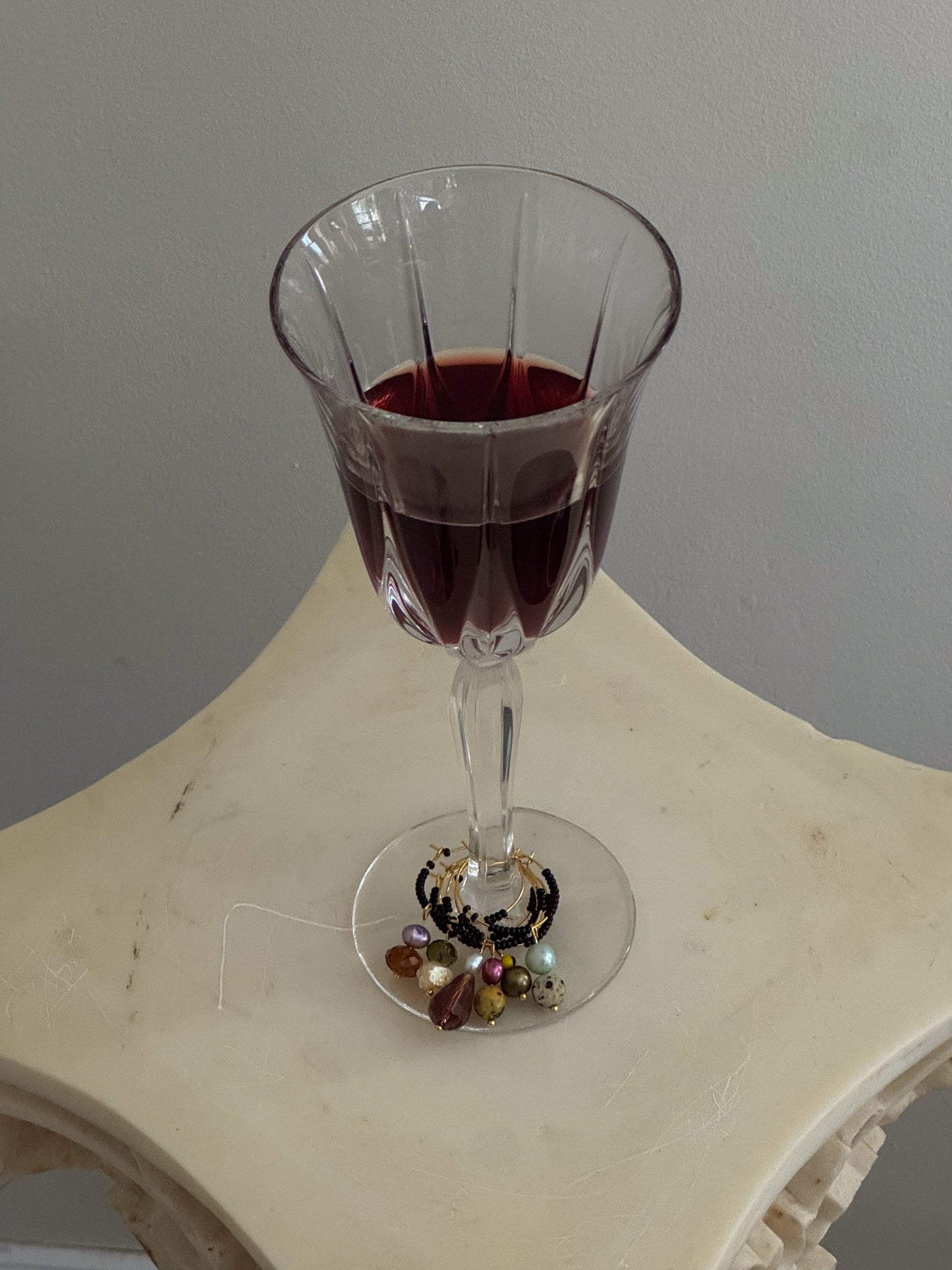Gold Wine Charms