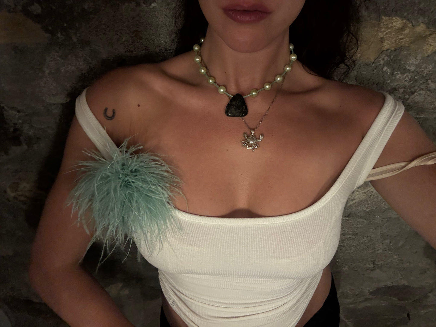 Green x Stone Necklace