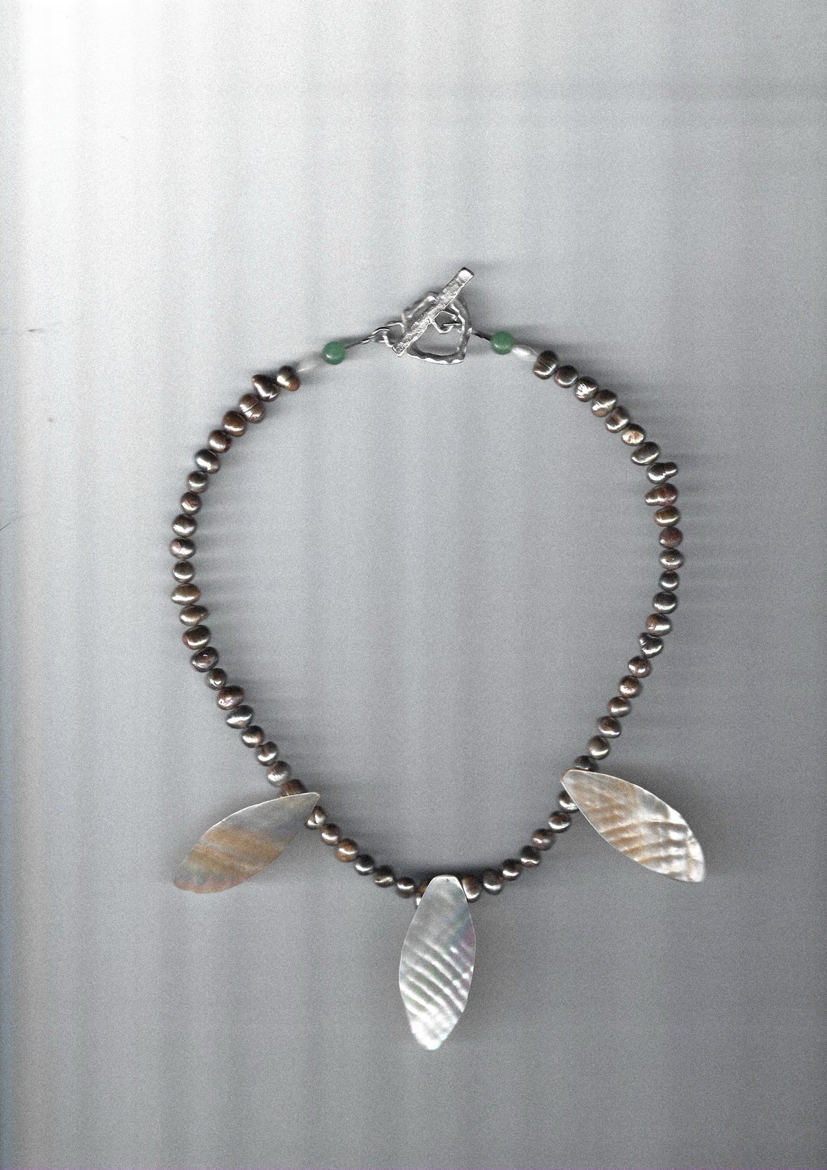 Mother of Pearl Leaf Necklace