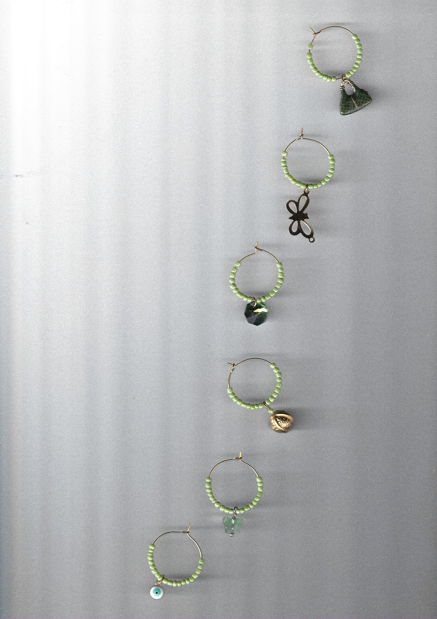 Gold Wine Charms