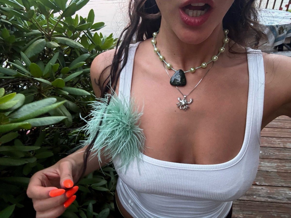 Green x Stone Necklace