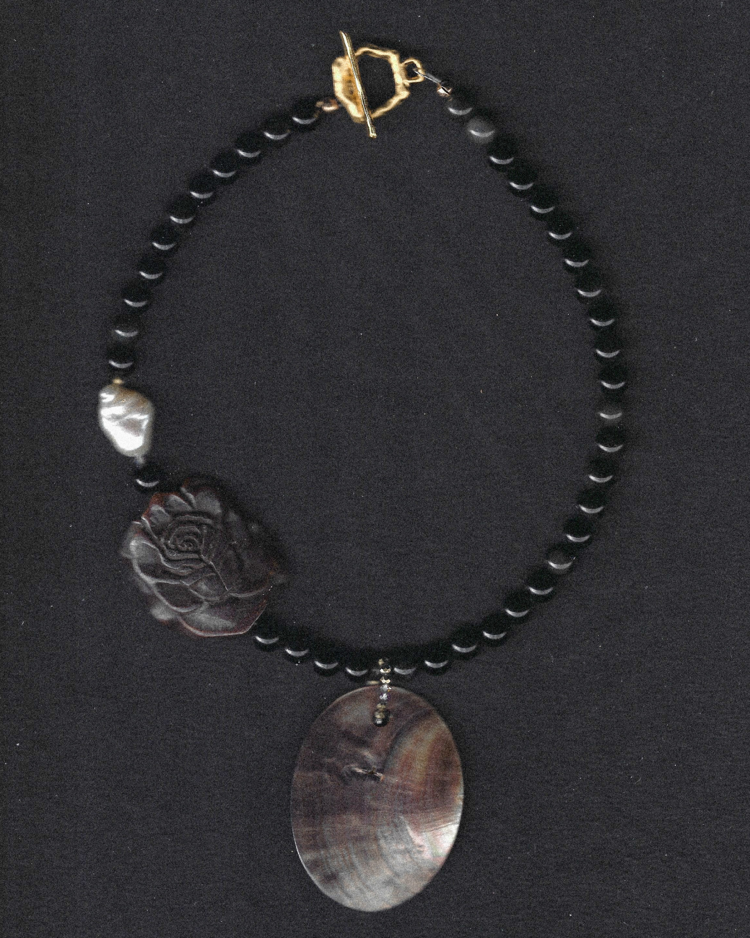 Nocturnal Rose Necklace